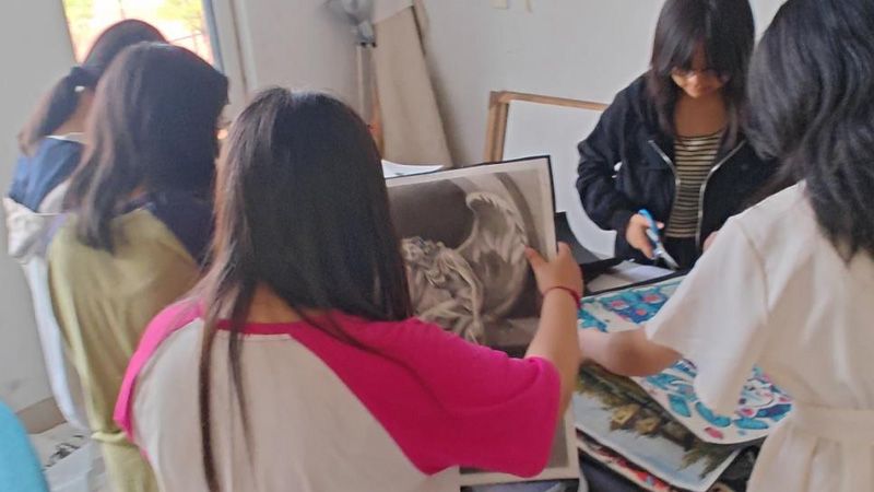 山东省菏泽艺校学校“青春绘梦 绽放艺彩”美术作品展
